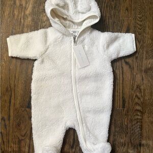 Polo Ralph Lauren Cream Fleece Footie